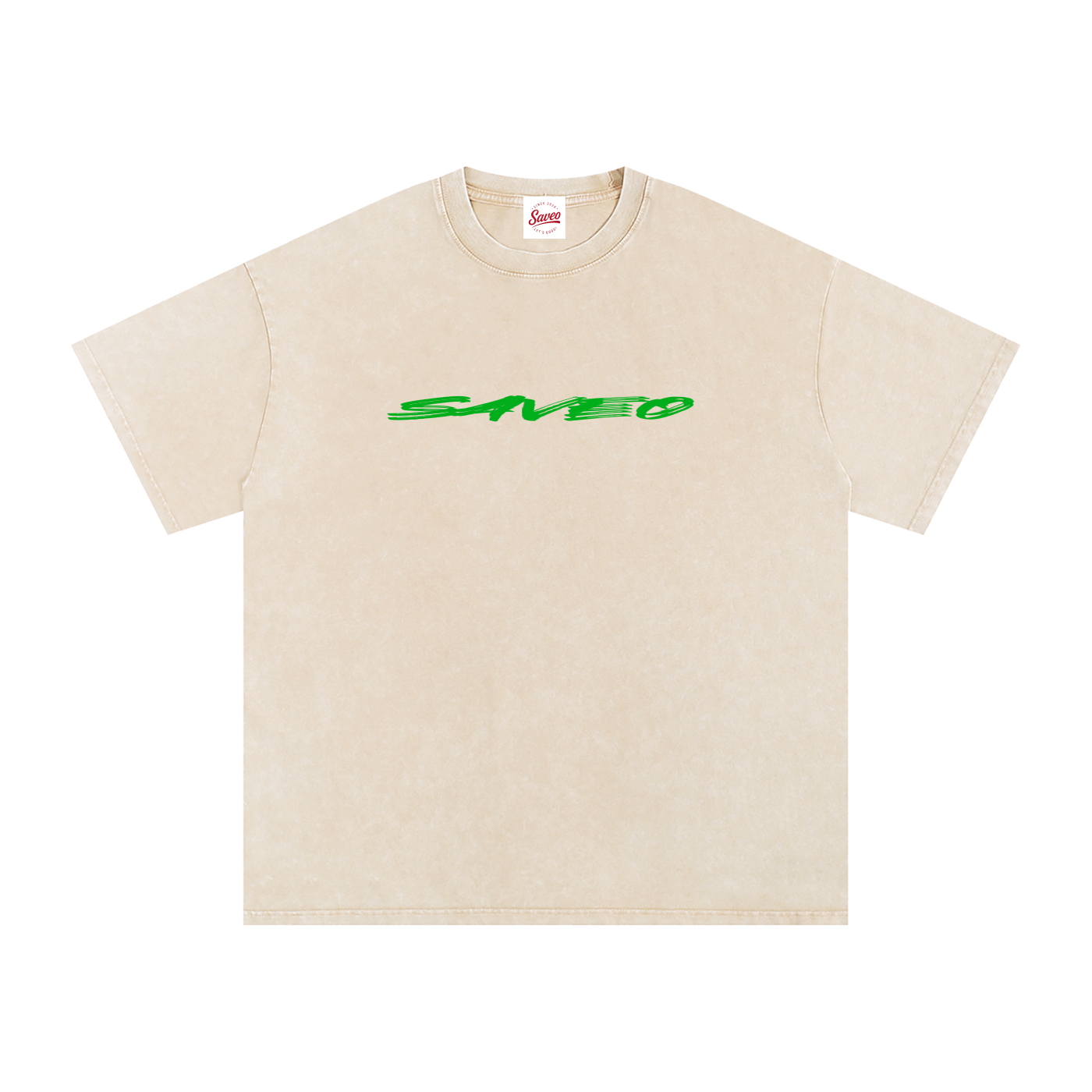 Saveo Snow Washed Oversized Cotton T-Shirt