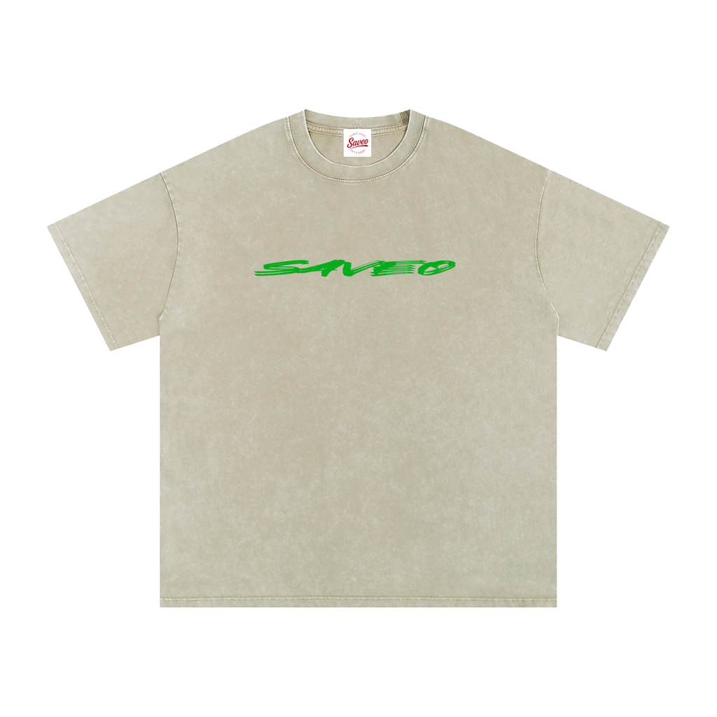 Saveo Snow Washed Oversized Cotton T-Shirt