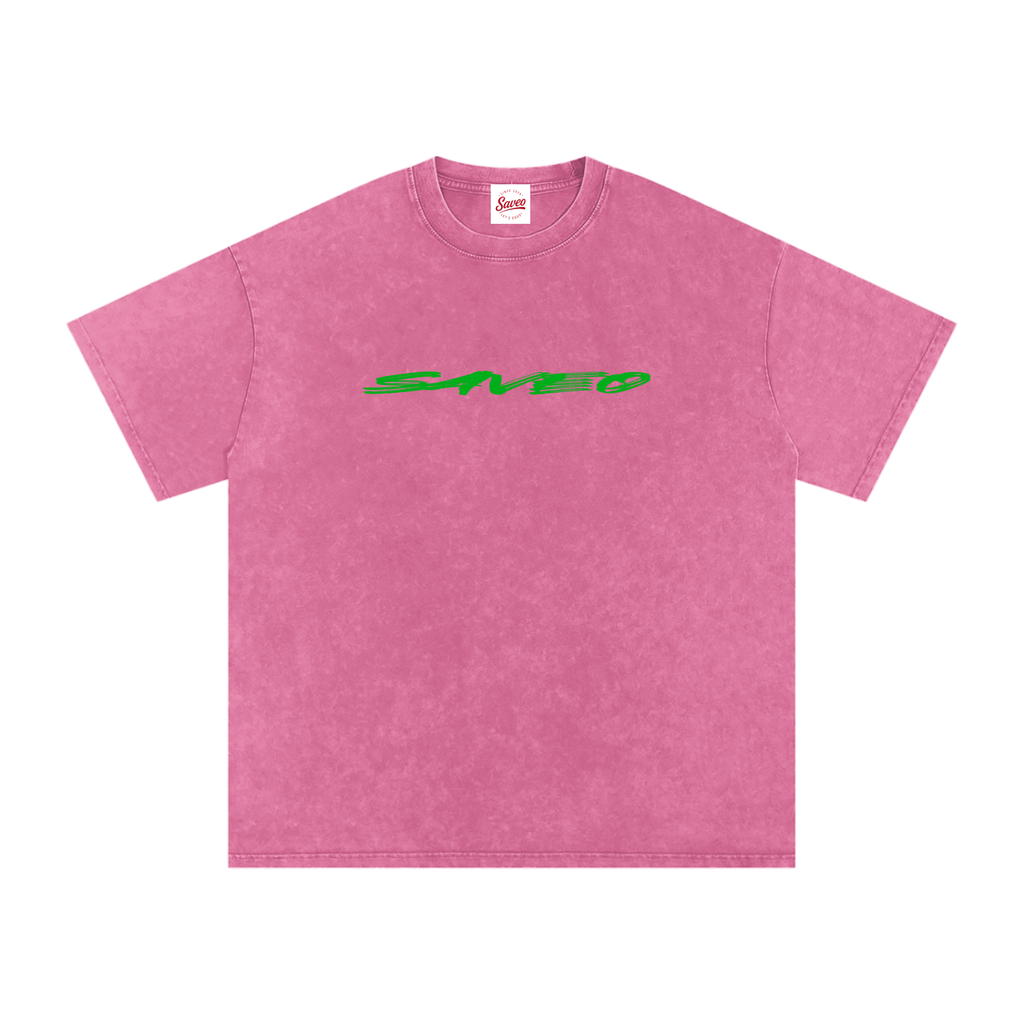 Saveo Snow Washed Oversized Cotton T-Shirt
