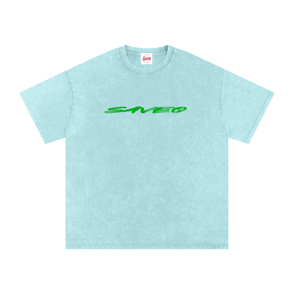 Saveo Snow Washed Oversized Cotton T-Shirt