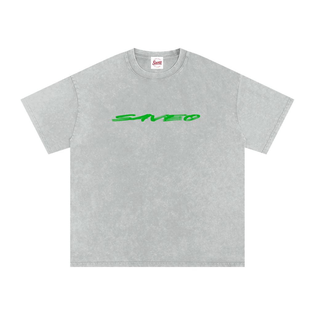 Saveo Snow Washed Oversized Cotton T-Shirt