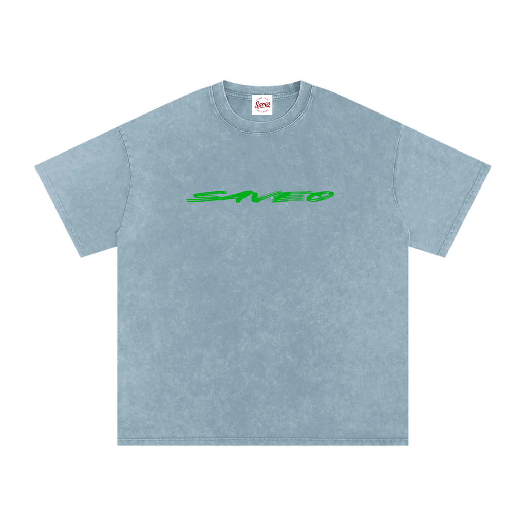 Saveo Snow Washed Oversized Cotton T-Shirt
