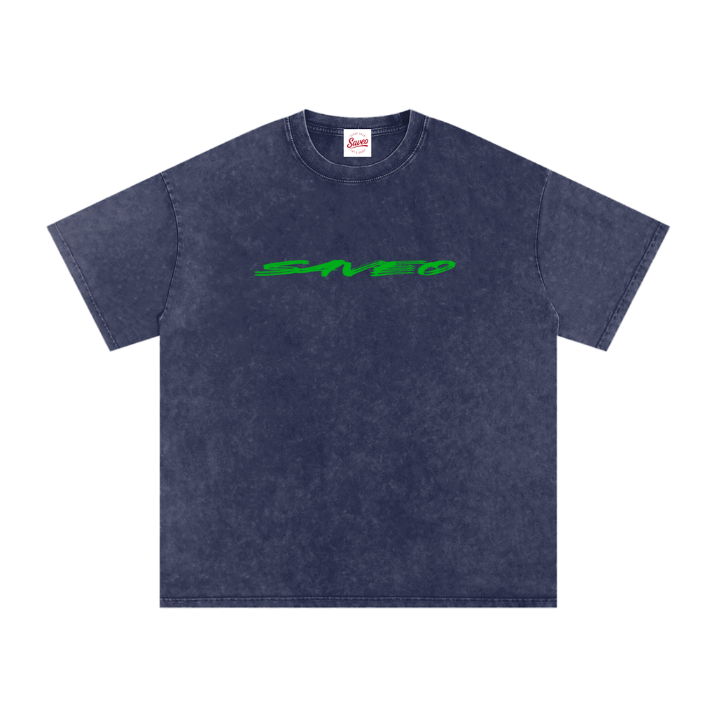 Saveo Snow Washed Oversized Cotton T-Shirt