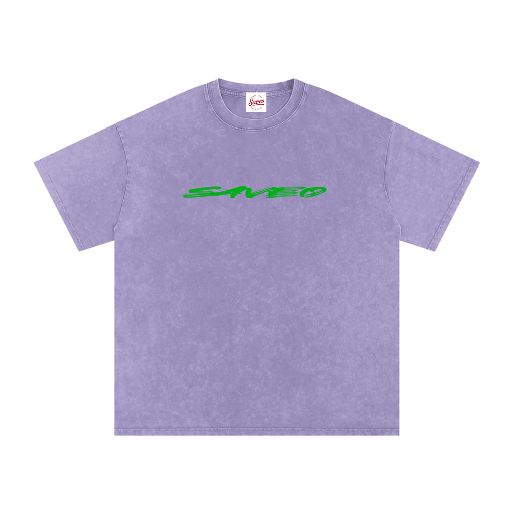 Saveo Snow Washed Oversized Cotton T-Shirt