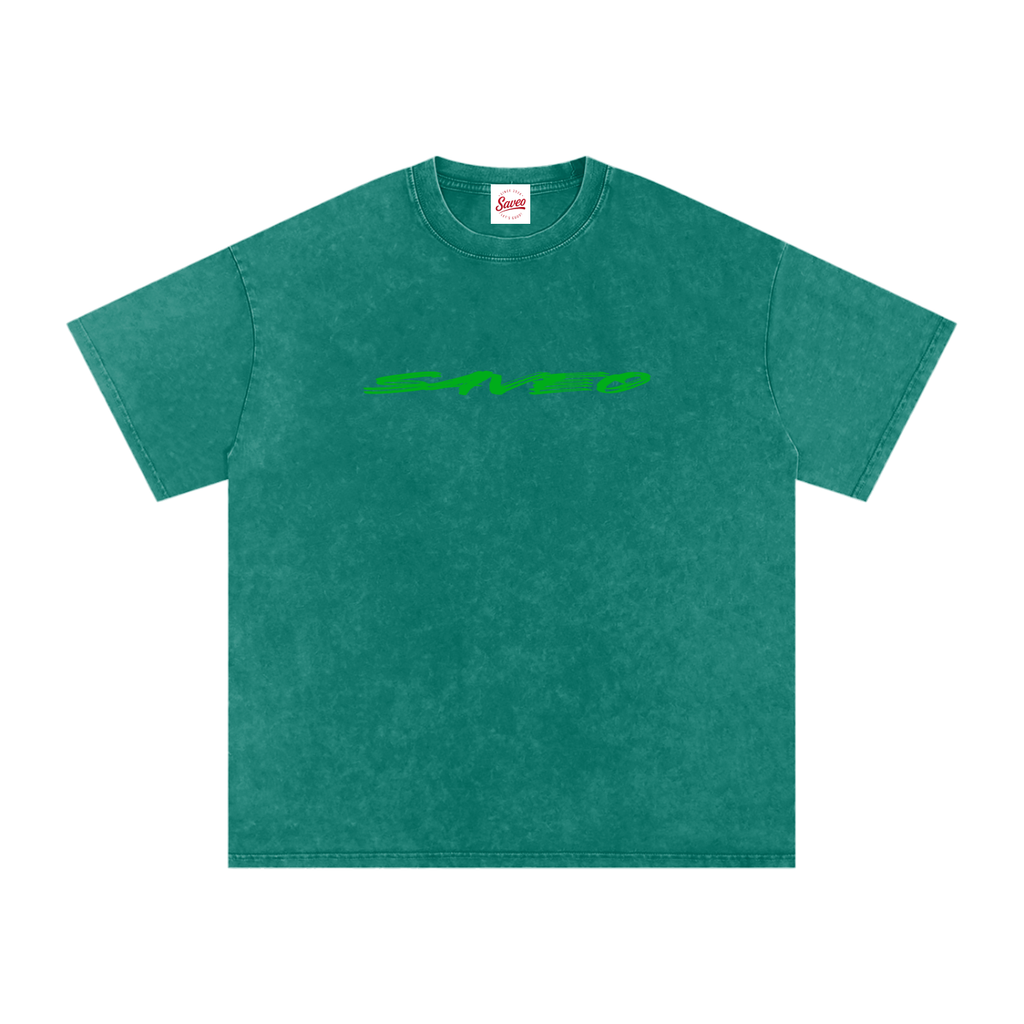 Saveo Snow Washed Oversized Cotton T-Shirt