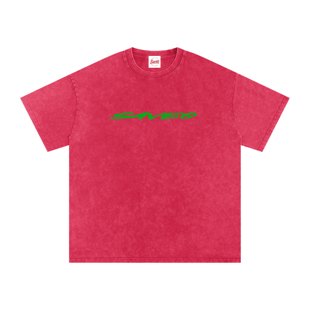 Saveo Snow Washed Oversized Cotton T-Shirt