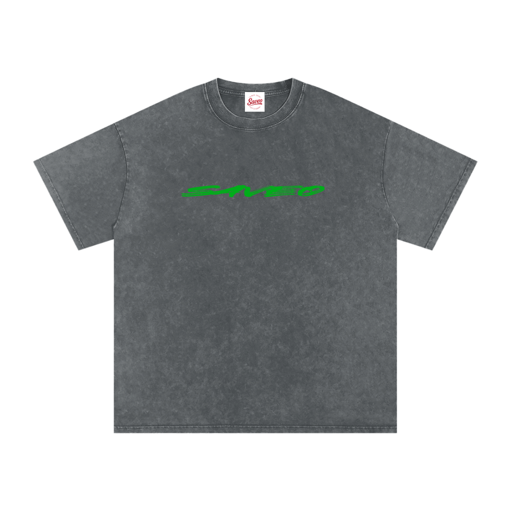 Saveo Snow Washed Oversized Cotton T-Shirt