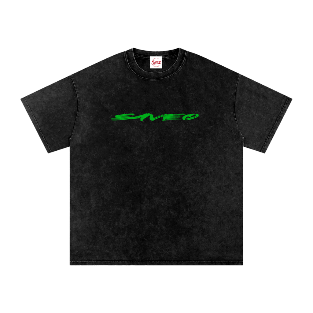 Saveo Snow Washed Oversized Cotton T-Shirt